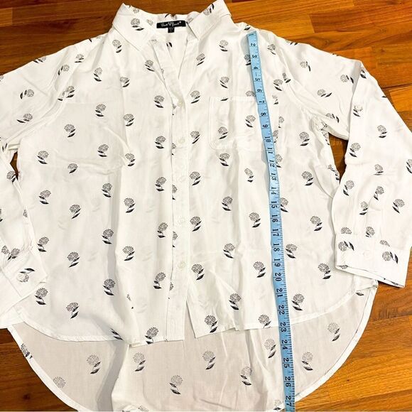 🍋 Velvet Heart • Women’s Dandelion Print Long Sleeve Shirt Size L - Picture 6 of 8